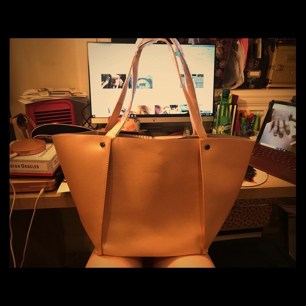 Rose Gold Neiman Marcus Shopper Tote
